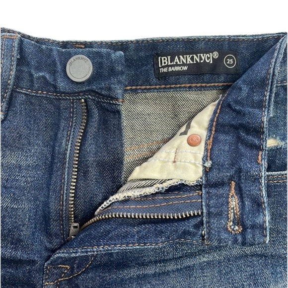 Blank NYC High Rise Dark Was Denim Shorts - Picture 8 of 8